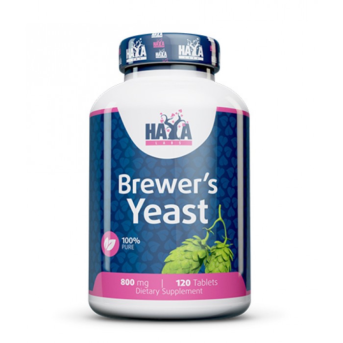 Haya Labs - Brewers Yeast 800mg. / 120 tabs.